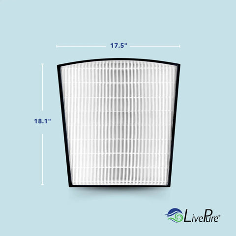 Top Rated True HEPA Replacement Filter For Bali Series Air Purifiers LP550TH LP550THP LP560, white, size 17.5" x 18.1"