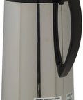 Thermal Serve Carafe With Glass-Lined Vacuum, 34 Oz Insulated Coffee Server, Polished Stainless Steel, Made In Japan, side view