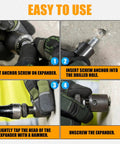 Step-by-step usage of Pro Grade Heavy Duty Alloy Steel Screw Anchor Expander For Hollow Walls 3/8-16 Caulk Anchors.