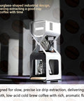 Smart Electric Ice Drip Coffee Maker With LED Touchscreen And Precision Cold Brew Controller, hourglass design for cold brew extraction.