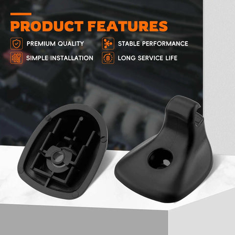 Two Pack Black Sun Visor Support Clips Direct Replacement For Dodge Avenger 2011-2014 And Chrysler 200 2011-2015 Easy Install Retainer