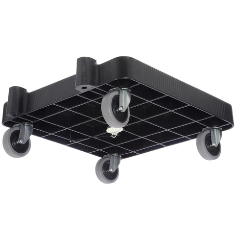 Pro Grade E Z Glide Warewashing Rack Dolly With Drain For Kitchen And Restaurant Use Durable Plastic Dishwashing Rack Dolly Fits Standard 19.75 Inch Racks 22.5 X 22.5 X 8 Inches Black