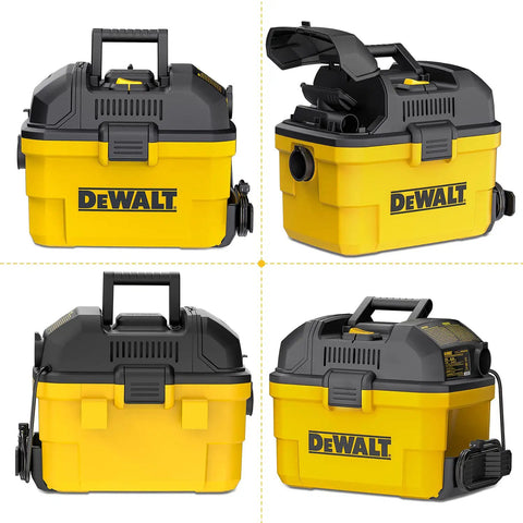 Heavy-Duty Wall-Mount Wet-Dry Vacuum For Garage And Shop, 6 Gallon Capacity, 5 Peak HP Motor, DXV06G Beast Mode Suction