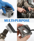 60 Piece Mini Wire Brush Set Stainless Steel Wire Bristles Scrubbers For Welding Slag And Rust Cleaning Curved Handle