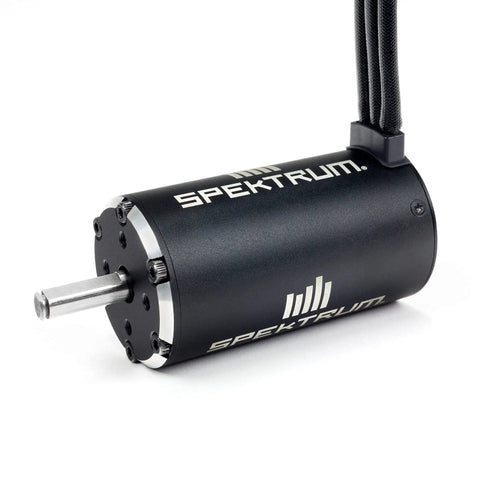 Firma Brushless Motor 1250Kv for RC Cars and Planes with 6.5mm connectors and 8mm shaft, multicolor finish, side view