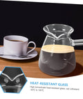 Thickened Glass Turkish Coffee Pot 16 Oz Borosilicate Teapot With Side Handle For Stovetop Brewing Coffee And Heating Milk Durable Heat Resistant Kettle