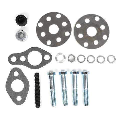 Brackets and bolts for Long Chrome Water Pump, Power Steering Pump, And 130W Chrome Alternator Kit for SBC 283 327 350