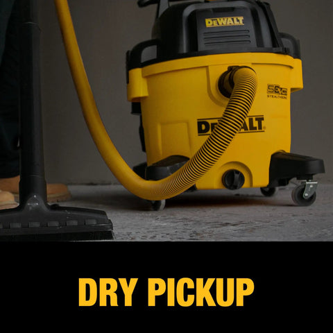 9 Gallon Stealthsonic Ultra Quiet Poly Shop Vacuum Wet Dry With Noise Reduction For Home And Garage in dry pickup mode