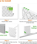 How to install Pleated 14x14x1 Air Filters 4 Pack MERV 8 For HVAC Furnace AC Heater And Ventilation Systems