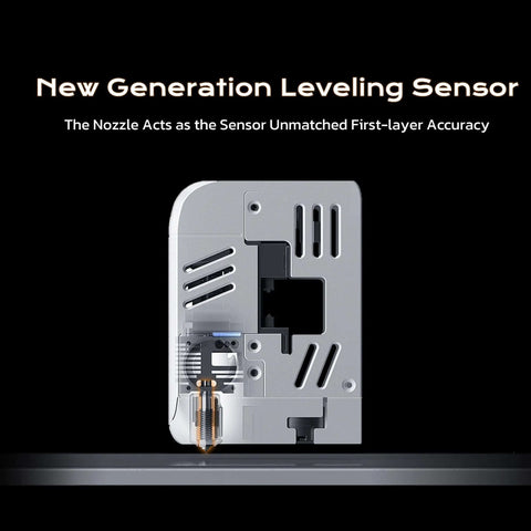 Enclosed FDM 3D Printer With Auto Leveling Sensor for flawless first layer printing, nozzle acts as sensor for unmatched accuracy