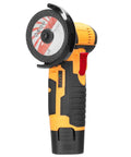 Powerhouse Cordless Angle Grinder For Quick Cuts And Polishing, Portable Mini Tile Cutter Tool With 19500 RPM, yellow design
