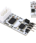 RS485 Temperature And Humidity Sensor Module With 12V Power For Industrial Monitoring, Compact Bus Module With Easy Wiring And Stable Signal, Perfect For Real Time Environmental Tracking In Electronics Projects, white PCB with pins