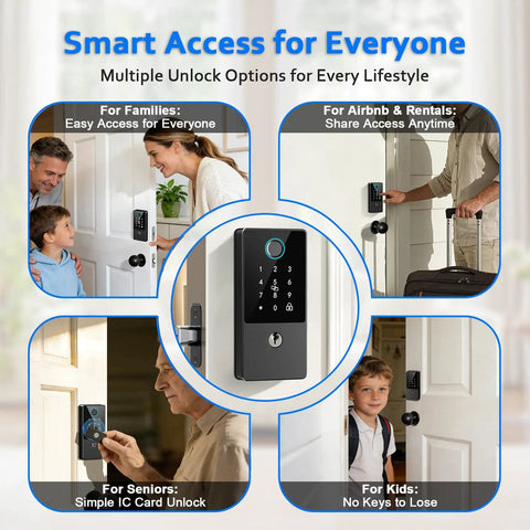 Foolproof Smart Door Lock Deadbolt Featuring Slick Keyless Entry And Smartphone App Control Auto Locking Mechanism Easy Install Matte Black Ready To Roll