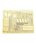Etched Parts Upgrade Set For 1/35 US Sherman M4 M4A1 M4A3 Tanks With Photo-Etched Detail For Military Modelers on brass plate