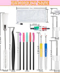 All In One Sewing Machine Cleaning Kit With Tweezers Rippers Screwdrivers Double Headed Brush Lint Brush Silicone Brushes
