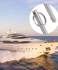 316 Stainless Steel Quick Release Pin With Spring Loaded Ball Tip Five Sixteenth Inch Diameter Two Point Four Two Inch Usable Length Saltwater Ready Rustproof Marine Hardware For Bimini Tops And Boats No Fuss Easy To Use Pin One Pack