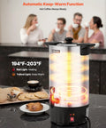 Big-Batch Coffee Urn 60 Cup 9 Liter Hot Beverage Dispenser With Dripless Faucet Fast Brew Stainless Steel Large Coffee Maker