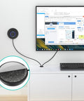 External Desktop PC Power Button Switch With LED Easy Install Power On Off Button Extension Cable For Computer Motherboard And DIY PC Builds In Hard To Reach Setups No Brainer mounted on wall with 1.7 m cable