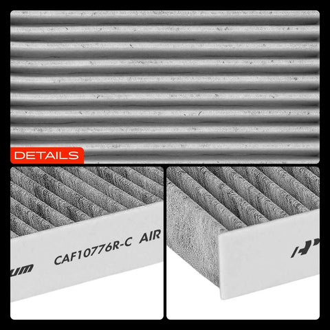 Close-up details of Cabin Air Filter With Activated Carbon For Kia Soul 2010 2011 2012 2013 Front Replacement 971332K000