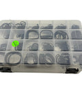 Hoser’s Combo Kit For Hydraulic Boss Flat Face Flange O Ring Assortment in clear plastic case with compartments