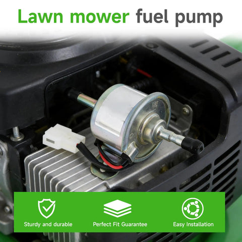12V Fuel Pump Replacement For FD501D FD620D FD661D FD671D FD711D FD750D Compatible With Compact Tractors And Generators AM876266