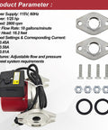 Direct Replacement 110223306 Wet Rotor Circulator Pump with specifications and accessories for seamless setup and performance.