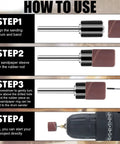 Step-by-step guide for using Pro Grade 890 Piece Sanding Drum Set For Drum Sander With 80 120 240 320 400 600 Grits