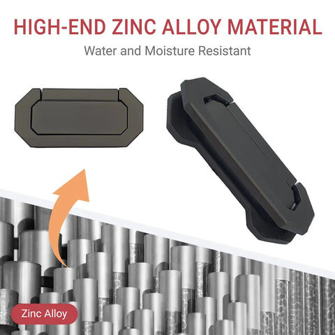 High-end zinc alloy material for Six Pack Recessed Drawer Pulls Trap Door Pull For Cabinets And Closets, water and moisture resistant.