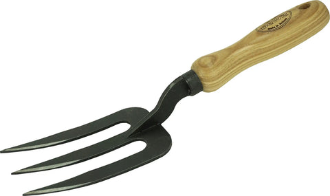 Welldone Hand Fork For Small Beds And Clay Soil Break Up Lightweight Yet Tough Dutch Made Quality Garden Tool with wood handle and metal prongs