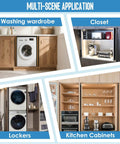 Smooth As Butter Soft Close Pocket Door Slides Hidden Cabinet Wall Tracks Featuring Heavy Duty Ball Bearing Rollers For Easy Hookup 12 Inch Silver 4 Piece Kit in various applications.