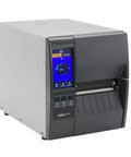 Rugged Compact Thermal Industrial Printer With 4 Inch Width 203 DPI Resolution zero ink hassle setup showing color touch display.