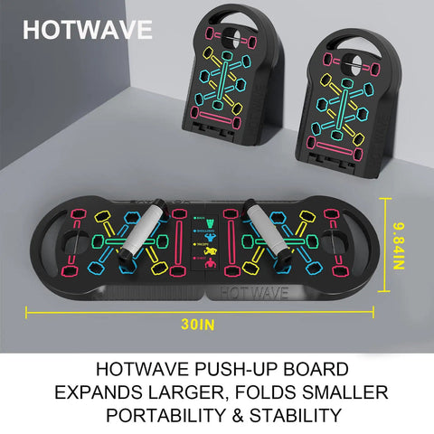 Foldable 20 In 1 Push Up Board Portable Home Gym Essential Crush Chest Shoulders Abs And Back Workouts With Color Coded Arm Positions To Build Muscle Hit Different And Get That Pump At Home