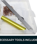 Pro Grade Rekey Kit with 50 master pins 50 bottom pins and 50 top pins and 50 springs in seal tight plastic box