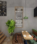 Living room with Extra Wide Concrete Texture Easy Peel And Stick Wallpaper Charcoal Gray Matte Vinyl Covering and decor