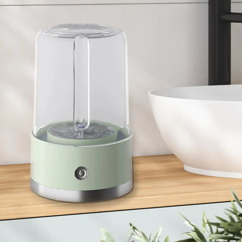 Compact Portable Washer For Delicate Laundry With Three Spin Settings Quiet Eco Friendly Design Featherweight Build on a shelf.