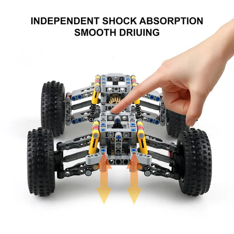 DIY Four Wheel Drive RC Car Chassis Kit With Independent Suspension System, Differential Gear, Steering Axle And Wheels for Crawler