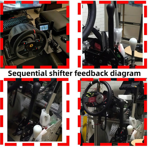 Advanced Racing Sequential Shifter Gearshift With High Precision Hall Sensor USB Shifter feedback diagram for PC compatibility