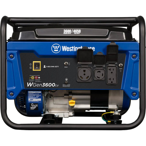 Portable Generator For On The Go Power Anywhere 3600 Running Watts 4650 Peak Watts Gas Powered RV 30A Outlets view