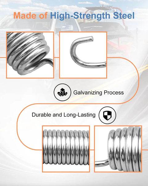 Heavy Duty Extension Springs For Tommy Gate Lift Gates, Replaces 000922, showing high-strength steel construction process