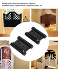 Two Way Self Closing Double Action Spring Hinge Black Stainless Steel With Screws for café and saloon doors in collage layout