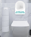 Over The Tank Toilet Paper Storage Holder For Four Rolls And Mega Rolls Up To Six Point Five Inches Diameter Stainless Steel Rustproof Wall Mount RV And Bathroom Organization Silver Finish