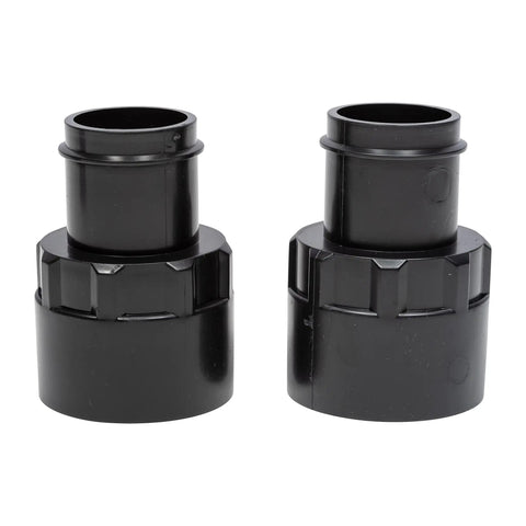 Black 1.5 inch connectors for 12 Foot Vacuum Hose, Heavy Duty Vinyl Build, ensuring flexibility and durability in wet/dry vacuums.