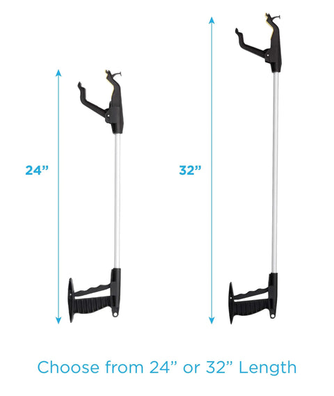 Lightweight Reacher Grabber Tool For Seniors With 32 Inch Reach Magnetic Tip Rotating Claw Hook No Bending Needed Grab And Go Daily Living Aid For Arthritis And Limited Mobility Easy Pickup From Floor Or High Shelves Durable And User Friendly