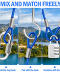 Three uses of 4ft Steel Security Cable With Loops For Luggage Bike Lock And Outdoor Gear Weatherproof Flexible Wire Rope