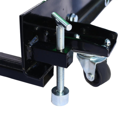 Heavy Duty Hydraulic Motorcycle Lift With A Badass 1000 Lb Load Rating And Smooth Cranking Hoist Jack Stand For Garage Repairs Plus Adjustable Mobile Ramp In Bright Green