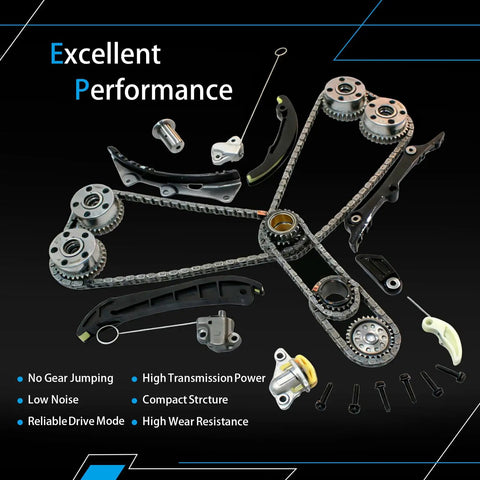 3.6L Pentastar Timing Chain Kit With VVT Sprocket Direct Fit For 2011 to 2020 Dodge Avenger Challenger Durango Charger