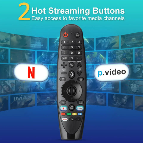Voice Magic Remote Replacement With Pointer And Voice Control For Smart OLED WebOS TVs with streaming buttons
