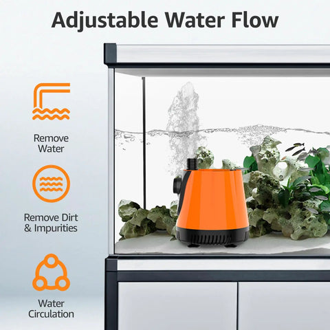 All Round Water Intake Submersible Pump For Fish Tanks Ponds And Hydroponics with 360 Degree Bottom Suction in aquarium