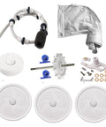 Pool Cleaner Tune Up Kit For Polaris 280 And TR28P With Wheels Drive Shaft Turbine Bearings Sweep Hose Wheel Bearings Tailsweep Pro And All Purpose Bag Complete Rebuild Set displayed