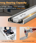 Full Extension Drawer Slides Side Mount 24 Inch Heavy Duty Ball Bearing Rails For Cabinets And Dressers 100 Lb Capacity